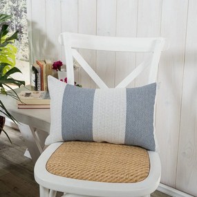 Μαξιλάρι Διακοσμητικό (Με Γέμιση) Gella 05 Blue Teoran 30X50 Cotton-Polyester