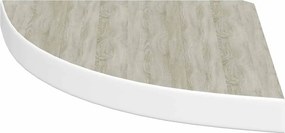 vidaXL Ράφια Τοίχου Γωνιακά 4 τεμ. Δρυς/Λευκό 35x35x3,8 εκ από MDF