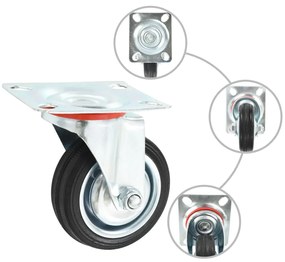 vidaXL Ρόδες Περιστρεφόμενες 8 τεμ. 75 χιλ.