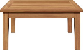 vidaXL Τραπέζι Κήπου Καφέ Μασίφ ξύλο teak