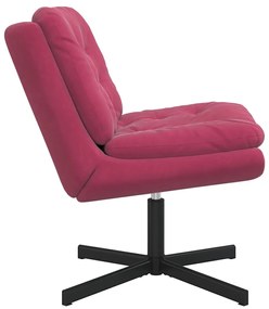 vidaXL Γυριστή Χαλαρωτική Καρέκλα Μπορντό 63 x 75 x 76 εκ Βελούδο