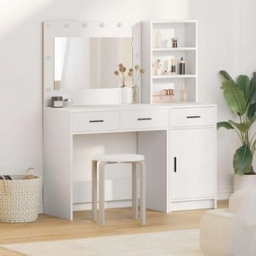 vidaXL Τραπέζι περιποίησης με συρτάρι 2 pcs Λευκό 78.5 x 41 x 135 εκ