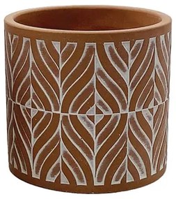 Κασπώ (Φ13x12.5) Marhome Κεραμιδί/Λευκό 06-20081