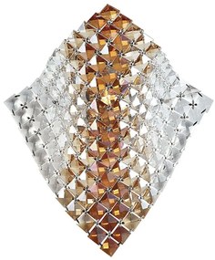 Φωτιστικό Τοίχου - Απλίκα Rumba I-RUMBA/AP 1xG9 25x29cm Amber Luce Ambiente Design Crystal, Metal