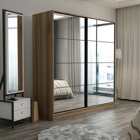 Διφυλλη Ντουλαπα Συρομενη Χρυσο KALEO 60x220x210