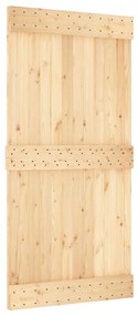 vidaXL Πόρτα NARVIK 100 x 210 εκ. από Μασίφ Ξύλο Πεύκου