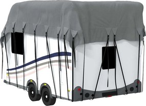 vidaXL Κάλυψη οροφής τροχόσπιτου Γκρι 500x300 cm Μη υφασμένο ύφασμα