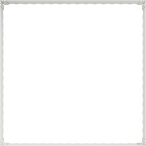 vidaXL Περίγραμμα γκαζόν 4 τμχ. 100 x 100 x 35 cm Ατσάλι Λευκό