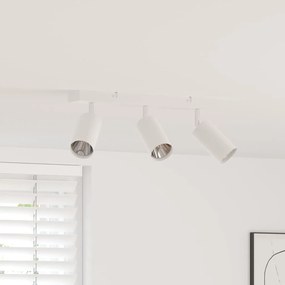 vidaXL Σποτ οροφής με προβολείς Λευκό 38 x 6 x 16 εκ Μέταλλο