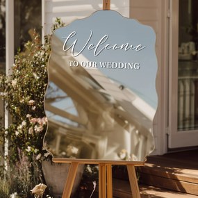 Αυτοκόλλητο για καθρέφτη S13 – Welcome to our wedding