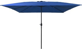 vidaXL Τετράγωνη Ομπρέλα Κήπου 295x245 εκ. Αζούρ Μπλε