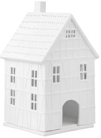 Κηροπήγιο Για Ρεσώ Half-Timbered RD0015116 9,5x10x19cm White Raeder Πορσελάνη