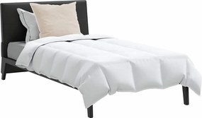 vidaXL Χειμερινό Παπλωματοθήκη με μαξιλάρι 2 pcs Λευκό Φτέρος