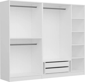 Πενταφυλλη Ντουλαπα Λευκο KALEO 190 52x225x190