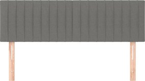 vidaXL Κεφαλάρια Σκ. Γκρι 144x5x78/88 εκ. Ύφασμα