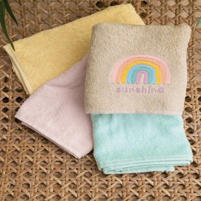 Πετσέτες Παιδικές Sunshine (Σετ 4τμχ) Multi Palamaiki Towels Set 40x60cm 100% Βαμβάκι