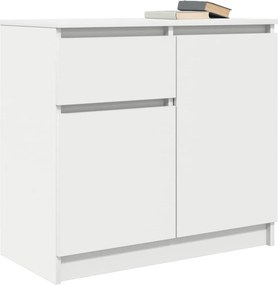 vidaXL Συρταριέρα με Συρτάρια Λευκή 71x35x65 εκ. από Επεξ. Ξύλο