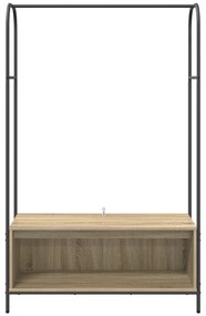 vidaXL Ράφι Ρούχων με Ράφια Sonoma Oak 100x44x160 εκ.
