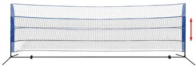 vidaXL Σετ Φιλέ Μπάντμιντον 500 x 155 εκ. με Μπαλάκια Μπάντμιντον