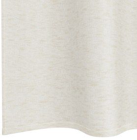 vidaXL Κουρτίνες με κουρτίνες 2 pcs Κρεμ 140 x 225 cm Πολυεστέρας
