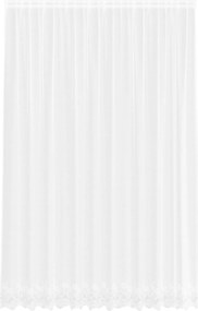 vidaXL Κουρτίνα Δαντέλας με κουρτίνες Λευκό 260 x 300 εκ Πολυεστέρας