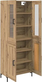 vidaXL Highboard 2 pcs Artisan Oak 69,5 x 34 x 180 εκ.