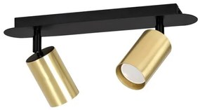 Σποτ Φωτιστικό Οροφής 2xGu10 Ατσάλι ZEN Made in Poland Emibig-622/2-Μαύρο 622/2