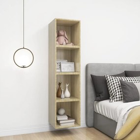 vidaXL Ντουλάπι Τοίχου Sonoma Δρυς 37 x 37 x 37 εκ. από Επεξ. Ξύλο