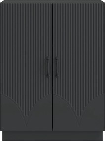 vidaXL Πλαϊνό γραφείο Μαύρο 66 x 34,5 x 87 εκ. Επεξεργασμένο Ξύλο