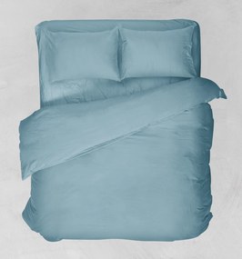 Σεντόνι Με Λάστιχο 100x200+25 Μονό Basic Σιέλ Viopros