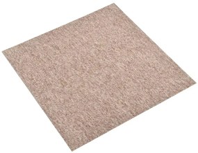 vidaXL Μοκέτα Πλακάκι 20 τεμ. Μπεζ 5 μ² 50x50 εκ.