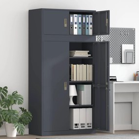 vidaXL Ντουλάπι αποθήκευσης 2 τμχ. Ανθρακί 90 x 40 x 180 cm Ατσάλι
