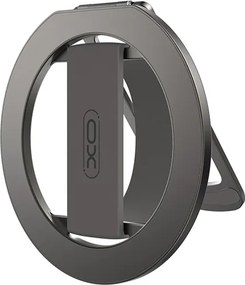 Βάση κινητού μαγνητική με ring holder 360° και επιτραπέζια τοποθέτηση σε γκρι χρώμα
