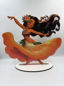 Τύπου Μοάνα - Βαιάνα Αρωματική λαμπάδα - Σετ Λαμπάδα και πλάτη με βάση