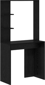 vidaXL Γραφείο Μαύρη Οξυά 78,5 x 37 x 154,5 cm Επεξεργασμένο Ξύλο