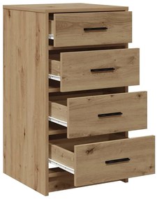 vidaXL Πλαϊνό γραφείο artisan δρυς 40 x 41 x 75 εκ Επεξεργασμένο ξύλο