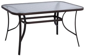Intrahome ΤΡΑΠΕΖΙ KUCASABLANCALCASABLANCA_LUMPURRUNO 140Χ80Χ72Υεκ. ΚΑΦΕ ΜΕΤΑΛΛΙΚΟ ΜΕ ΓΥΑΛΙΝΗ ΕΠΙΦΑΝΕΙΑ .02 intraho-1713823
