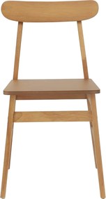 vidaXL Καρέκλα τραπεζαρίας 2 pcs Φυσικό 43 x 44,5 x 77 εκ.