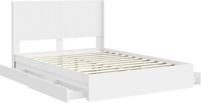 vidaXL Καλάθι με αποθήκη και κεφαλάρι Λευκό 160 x 200 cm