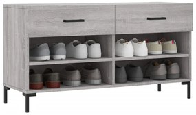 vidaXL Παπουτσοθήκη Γκρι Sonoma 102x35x55 εκ. από Επεξεργασμένο Ξύλο