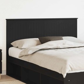 vidaXL Κεφαλάρι με κεφαλάρι Μαύρη Οξυά 150 cm Επεξεργασμένο ξύλο
