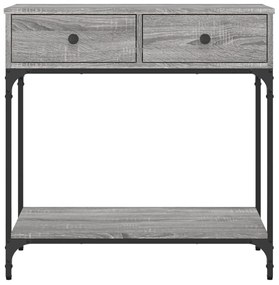 vidaXL Τραπέζι Κονσόλα Γκρι Sonoma 75x34,5x75 εκ. Επεξεργασμένο Ξύλο
