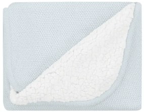 KIKKA BOO ΒΡΕΦΙΚΗ ΚΟΥΒΕΡΤΑ ΔΙΠΛΗΣ ΟΨΗΣ SHERPA COTTON 75x100 DREAM BIG BLUE 31103010047