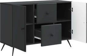 vidaXL Πλαϊνό γραφείο Μαύρο 89 x 34,5 x 60 εκ. Επεξεργασμένο Ξύλο