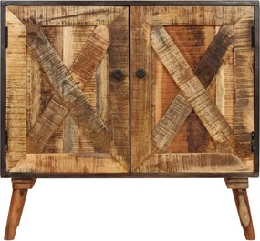 vidaXL Ντουλάπι 85 x 30 x 75 εκ. από Μασίφ Ξύλο Μάνγκο