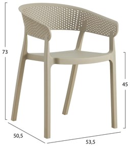 ΠΟΛΥΘΡΟΝΑ ΠΟΛΥΠΡΟΠΥΛΕΝΙΟΥ PERFOE HM5941.03 ΚΑΠΟΥΤΣΙΝΟ 56x50x73Υεκ.