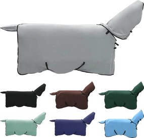 vidaXL Σαμάρι Ίππου Φωτεινό γκρι και ροζ Πολυεστέρας