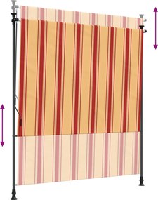 vidaXL Εξωτερικό ρολό Πολύχρωμο 120 x 270 cm