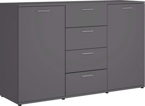 vidaXL Μπουφές Γκρι 120 x 35,5 x 75 εκ. από Επεξ. Ξύλο