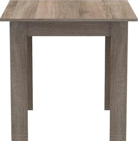 Τραπέζι Manka I μελαμίνη σε καρυδί απόχρωση 80x80x77εκ 80x80x77 εκ.
